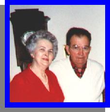 My grandparents: John and Ruby Manasco (1995) - the clock behind them is now in my living room